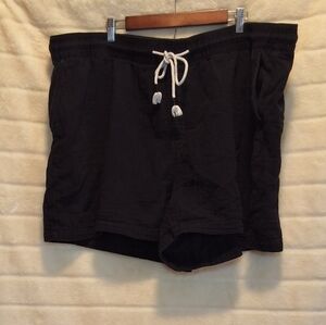 Old Navy Black Linen Shorts 4X